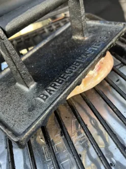 Barbecue Masters Støbejerns Grillpresser B 18 x L 10 cm - Støbejern - Sort