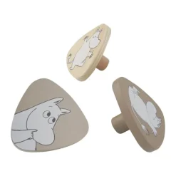 Barbo Toys Mumi Knager - 3 stk. Ø 11 cm - Mdf - Natur
