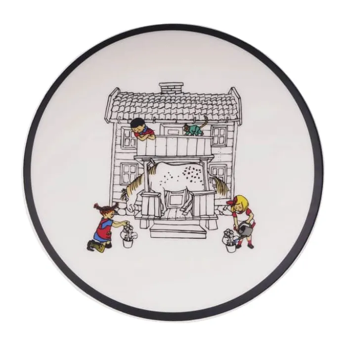 Barbo Toys Pippi Spisesæt - 5 dele Genbrugsplast - Multifarvet