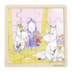 Barbo Toys Puslespil - Mumin bygger 16 brikker