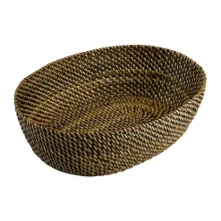 Bastian Brødkurv H 7,8 x B 23,5 x L 30 cm - Rattan - Brun
