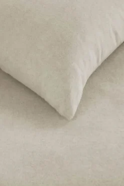 BeddingHouse Frost Sengetøj B 140 x L 220 cm - Bomuldsflanel - Light Sand