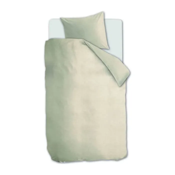 BeddingHouse Frost Sengetøj B 140 x L 200 cm - Bomuldsflanel - Light Sand
