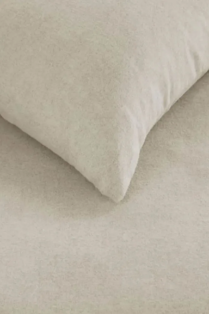 BeddingHouse Frost Sengetøj B 140 x L 200 cm - Bomuldsflanel - Light Sand