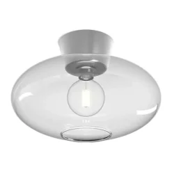 Belid Bullo Plafond Ø 38 cm - Glas - Klar/sølvfarvet