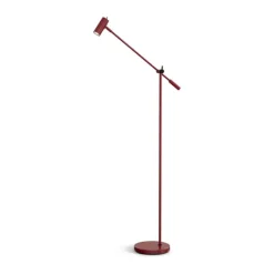 Belid Cato Gulvlampe H 134 x Ø 4 cm - Metal - Blank rubinrød