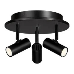 Belid Cato Spotlight Loftlampe Ø 25 cm - 3 spots - Mat sort