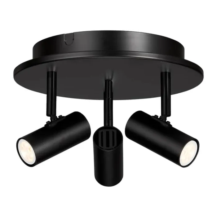 Belid Cato Spotlight Loftlampe Ø 25 cm - 3 spots - Mat sort