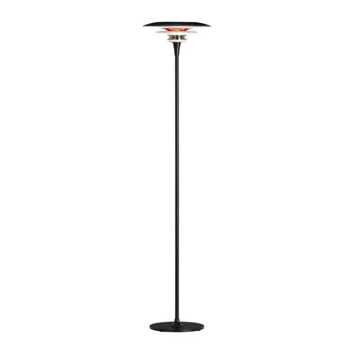 Belid Diablo Gulvlampe H 134,5 cm - G9 - Mat sort/rød