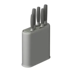 BergHOFF Balance Knivblok - 6 dele H 23 cm - Rustfrit stål/ABS-plastik - Grå/Sage