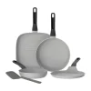 BergHOFF Stegepandesæt - 4 dele Ø 20/24/24/26 cm - Aluminium - Grå