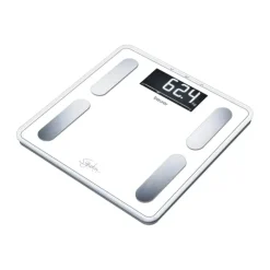 Beurer Badevægt BF400H Vejer op til 200 kg - Glas - Hvid