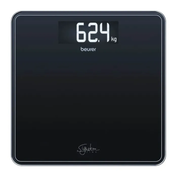 Beurer Glasbadevægt GS400S Automatisk sluk - XL Skærm - Sort