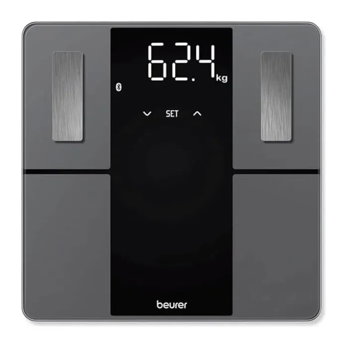 Beurer Kropsanalysevægt BF500 Automatisk sluk - Med BMI beregner - Grå/sort