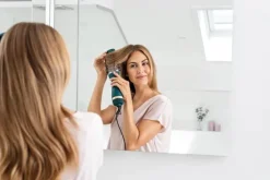 Beurer Ocean Airstyler HC45OC 2-i-1 hårtørrer og børste - Koldluft funktion - Grøn/bronze