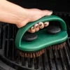 Big Green Egg Dobbelt Grillbørste 2 udskiftelige skuresvampe - Lavet af træfibre