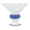 Bjørn Wiinblad Dora Frugtskål Ø 25 x H 20,5 cm - Porcelæn - Hvid/blå