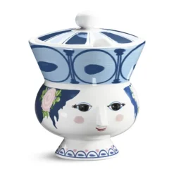 Bjørn Wiinblad Dora Skål Ø 9,5 cm - Porcelæn - Blå