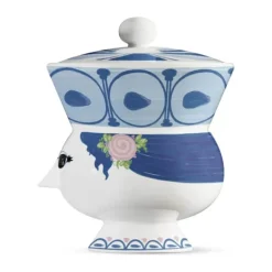 Bjørn Wiinblad Dora Skål Ø 9,5 cm - Porcelæn - Blå