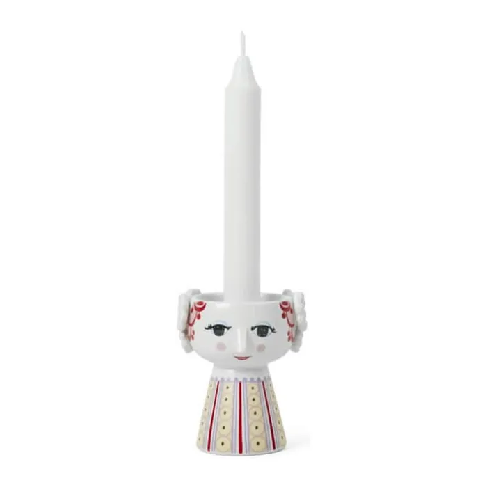 Bjørn Wiinblad Eva Lysestage H 9,5 cm - Keramik - Lavendel