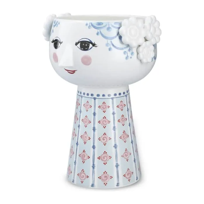Bjørn Wiinblad Eva Vase H 18,5 cm - Keramik - Lyseblå