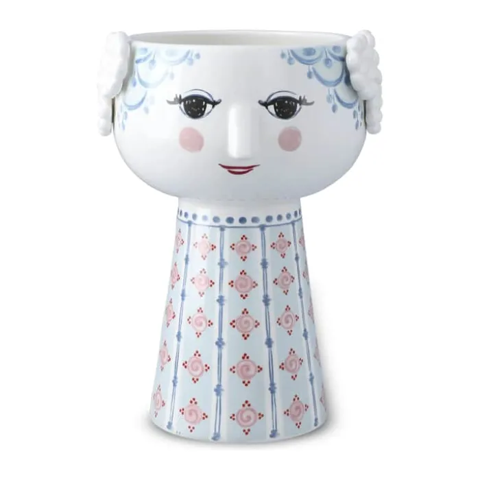 Bjørn Wiinblad Eva Vase H 18,5 cm - Keramik - Lyseblå