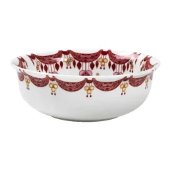 Bjørn Wiinblad Guirlande Skål Ø 16 cm - Porcelæn - Rød