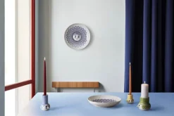 Bjørn Wiinblad Olga Bloklysestage H 12 cm - Porcelæn - Grøn