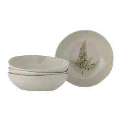 Bloomingville Bea Dyb Tallerken - 4 stk. Ø 21 cm - Stentøj - Natur