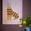 Bloomingville Billede - Missy Illustration med ramme H 56 x B 2 x L 40 cm - Finer - Rose