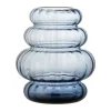 Bloomingville Bing Vase H 21,5 x Ø 18 cm - Glas - Blå
