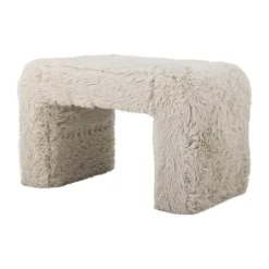 Bloomingville Bobbie Taburet H 45 x B 40 x L 70 cm - Polyester - Beige