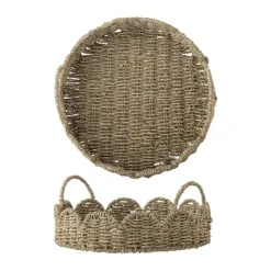Bloomingville Brea Serveringsbakke Ø 35 cm - Søgræs - Natur