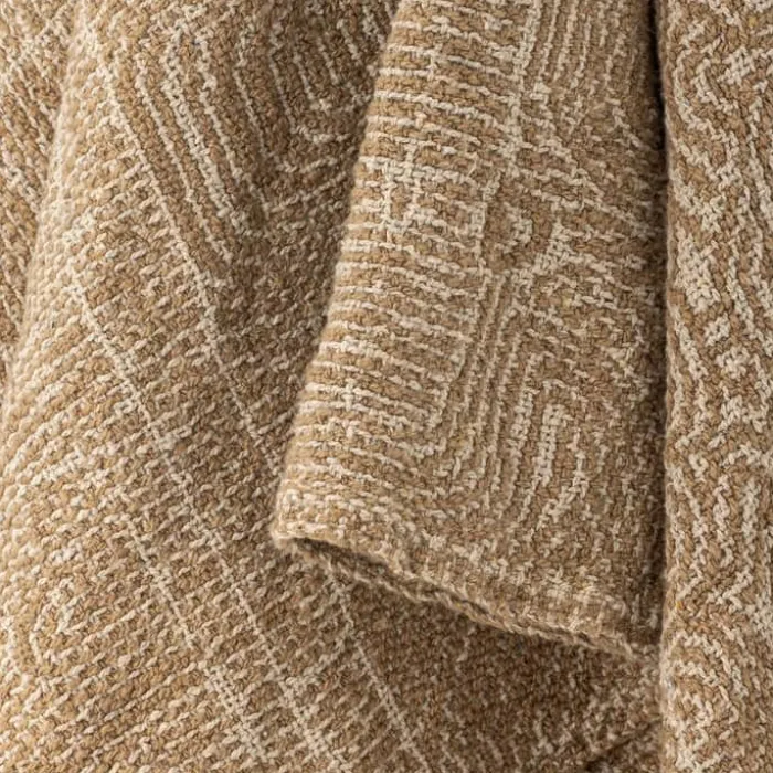 Bloomingville Bresso Plaid B 160 x L 130 cm - Bomuld - Brun