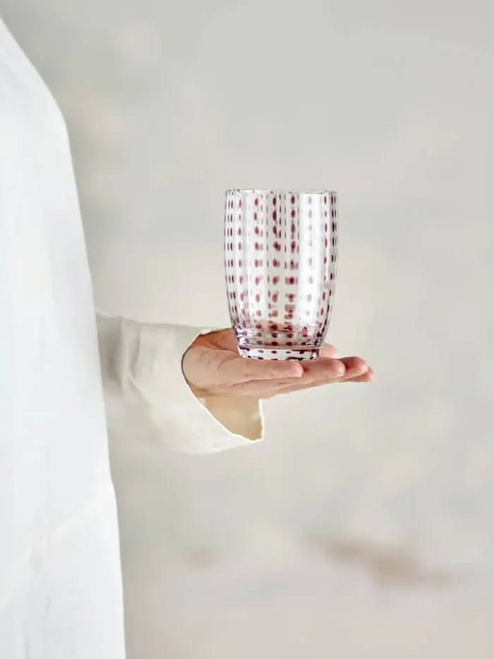 Bloomingville Brinley Vandglas - 4 stk. 35 cl - Glas - Brown