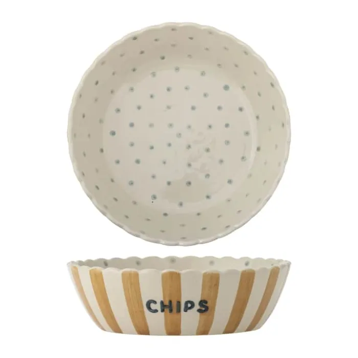 Bloomingville Chip Skål Ø 24 cm - Stentøj - Multifarvet