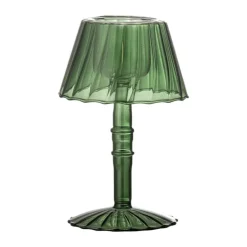 Bloomingville Cisco Fyrfadsstage Ø 10,5 x H 18 cm - Glas - Grøn