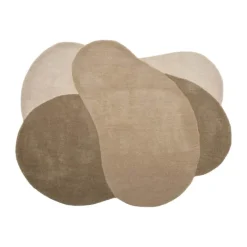 Bloomingville Denton Gulvtæppe B 91 x L 60 cm - Uld - Brun