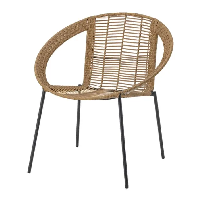 Bloomingville Dudine Lounge sæt - 3 dele Bord med 2 stole - Polyrattan/metal - Natur