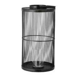 Bloomingville Effie Lanterne H 50,5 x Ø 29 cm - Bambus/glas - Black