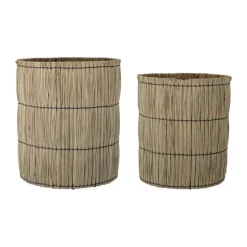 Bloomingville Elit Kurve - 2 stk. H 37/42,5 cm - Mendong - Natur
