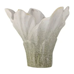 Bloomingville Erato Vase Ø 22 x H 20,5 cm - Stentøj - Grøn