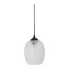 Bloomingville Gisele Pendel Ø 18 cm - Glas - Hvid