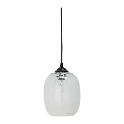 Bloomingville Gisele Pendel Ø 18 cm - Glas - Hvid