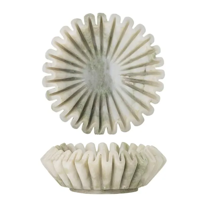 Bloomingville Harmonia Skål Ø 17,5 cm - Marmor - Grøn