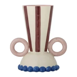 Bloomingville Hyldia Vase H 21 cm - Stentøj - Multifarvet