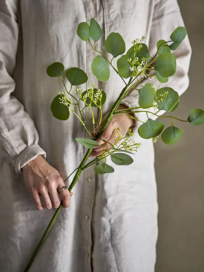 Bloomingville Kunstig blomst - Eucalyptus stilk H 82 cm - Polyster - Grøn