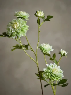 Bloomingville Kunstig blomst - Chrysantemum stilk H 75 cm - Polyster - Hvid
