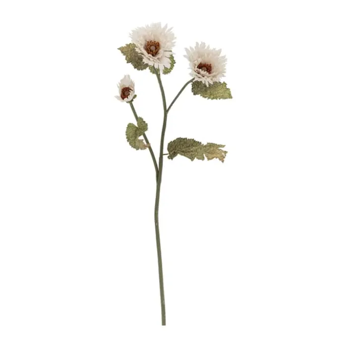 Bloomingville Kunstig blomst - Chrysantemum stilk H 96 cm - Polyster - Hvid