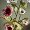 Bloomingville Kunstig blomst - Chrysantemum stilk H 96 cm - Polyster - Lyserød